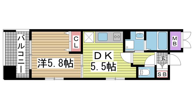 サムティ三宮レガニール 906|神戸市中央区雲井通(JR東海道本線(近畿)三ノ宮駅)のマンション間取 サムティ三宮レガニール 906|神戸市中央区雲井通(JR東海道本線(近畿)三ノ宮駅)のマンション間取