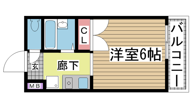 タウンコート小河通 105|神戸市兵庫区小河通(JR山陽本線兵庫駅)のアパート間取 タウンコート小河通 105|神戸市兵庫区小河通(JR山陽本線兵庫駅)のアパート間取