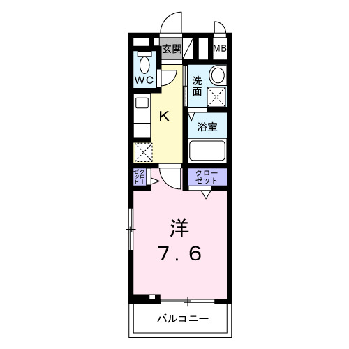 ヒカルサ明石硯町 203|明石市硯町(山陽電鉄線西新町駅)のアパート間取 ヒカルサ明石硯町 203|明石市硯町(山陽電鉄線西新町駅)のアパート間取