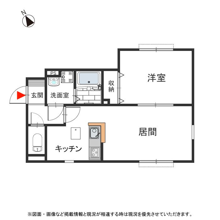 ボヌールⅡ(神戸市西区) 101号室|神戸市西区玉津町今津(JR山陽本線西明石駅)のアパート間取 ボヌールⅡ(神戸市西区) 101号室|神戸市西区玉津町今津(JR山陽本線西明石駅)のアパート間取