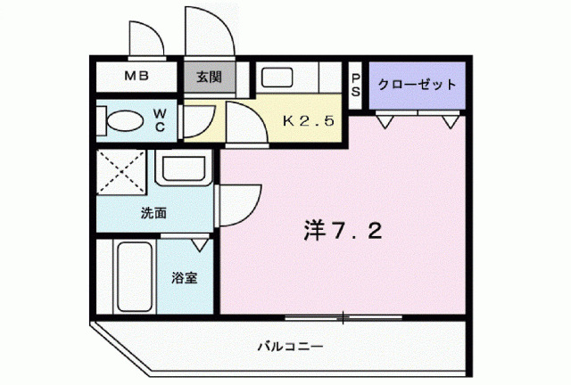 エテルノ甲東園 202|西宮市段上町(阪急今津線甲東園駅)のアパート間取 エテルノ甲東園 202|西宮市段上町(阪急今津線甲東園駅)のアパート間取