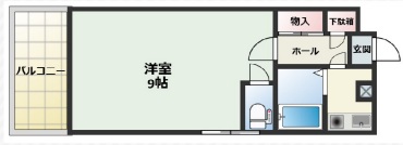 ときわ神田ハイツ 401|神戸市兵庫区神田町(神戸市営地下鉄線大倉山駅)のマンション間取 ときわ神田ハイツ 401|神戸市兵庫区神田町(神戸市営地下鉄線大倉山駅)のマンション間取