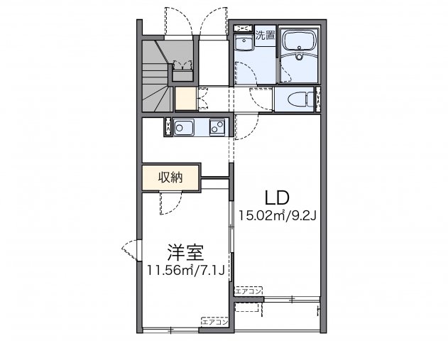 レオネクスト輝 106|明石市藤江(山陽電鉄線藤江駅)のアパート間取 レオネクスト輝 106|明石市藤江(山陽電鉄線藤江駅)のアパート間取