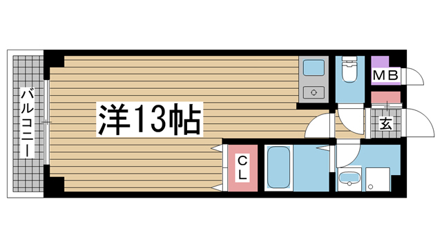 フルール須磨 206|神戸市長田区浪松町(JR山陽本線鷹取駅)のマンション間取 フルール須磨 206|神戸市長田区浪松町(JR山陽本線鷹取駅)のマンション間取