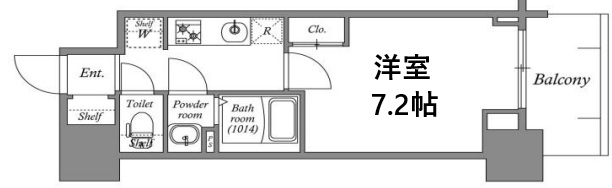 GENOVIA神戸湊川公園 708|神戸市兵庫区福原町(神戸市営地下鉄線湊川公園駅)のマンション間取 GENOVIA神戸湊川公園 708|神戸市兵庫区福原町(神戸市営地下鉄線湊川公園駅)のマンション間取
