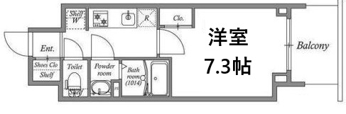 GENOVIA神戸湊川公園 1405|神戸市兵庫区福原町(神戸市営地下鉄線湊川公園駅)のマンション間取 GENOVIA神戸湊川公園 1405|神戸市兵庫区福原町(神戸市営地下鉄線湊川公園駅)のマンション間取