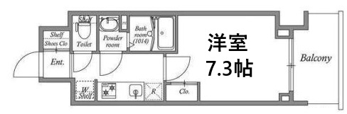 GENOVIA神戸湊川公園 404|神戸市兵庫区福原町(神戸市営地下鉄線湊川公園駅)のマンション間取 GENOVIA神戸湊川公園 404|神戸市兵庫区福原町(神戸市営地下鉄線湊川公園駅)のマンション間取