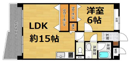 エスぺラール御影 202|神戸市東灘区御影郡家(阪急神戸線御影駅)のマンション間取 エスぺラール御影 202|神戸市東灘区御影郡家(阪急神戸線御影駅)のマンション間取
