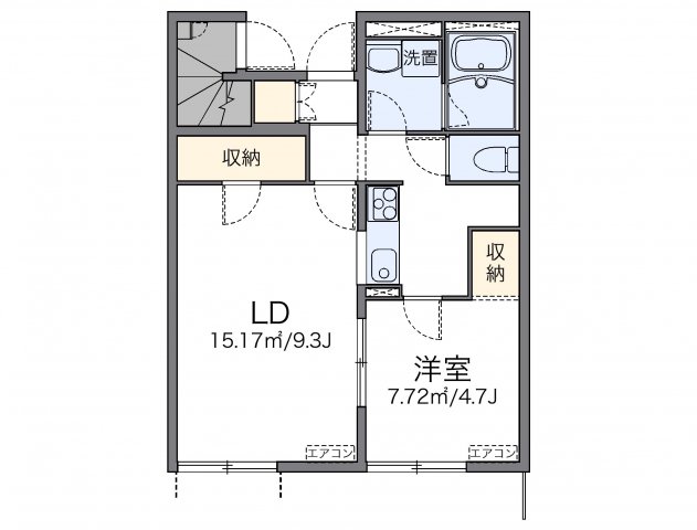 レオネクストわかば 104|明石市大久保町谷八木(山陽電鉄線中八木駅)のアパート間取 レオネクストわかば 104|明石市大久保町谷八木(山陽電鉄線中八木駅)のアパート間取