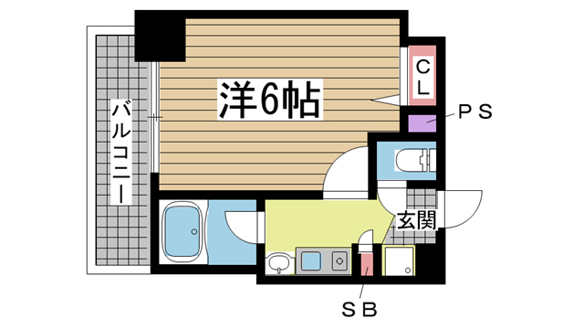 エステムコート神戸県庁前 1001|神戸市中央区下山手通(JR東海道本線(近畿)元町駅)のマンション間取 エステムコート神戸県庁前 1001|神戸市中央区下山手通(JR東海道本線(近畿)元町駅)のマンション間取