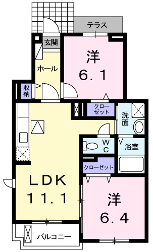 舞子坂ヒルズⅡ 104|神戸市垂水区舞子坂(JR山陽本線舞子駅)のアパート間取 舞子坂ヒルズⅡ 104|神戸市垂水区舞子坂(JR山陽本線舞子駅)のアパート間取