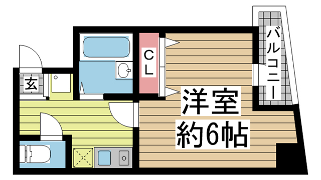 シュープリーム 402|神戸市中央区相生町(JR東海道本線(近畿)神戸駅)のマンション間取 シュープリーム 402|神戸市中央区相生町(JR東海道本線(近畿)神戸駅)のマンション間取