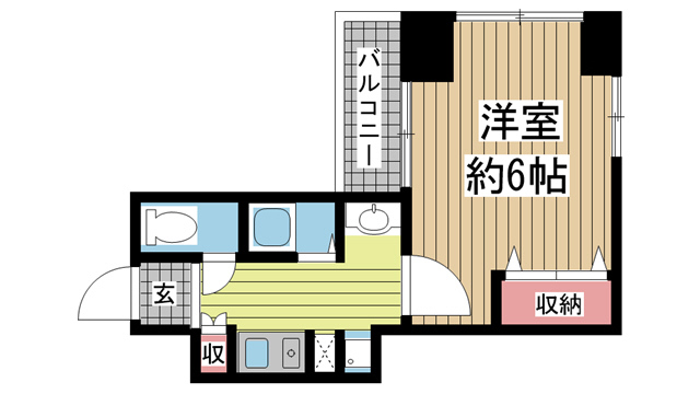 CITYSPIRE神戸元町Ⅱ 504|神戸市中央区元町通(JR東海道本線(近畿)神戸駅)のマンション間取 CITYSPIRE神戸元町Ⅱ 504|神戸市中央区元町通(JR東海道本線(近畿)神戸駅)のマンション間取