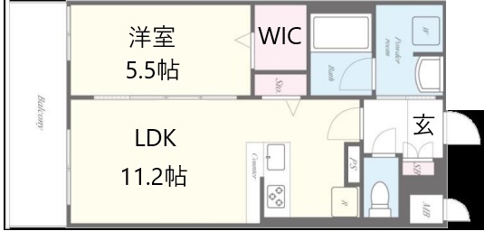Sector Port 503|神戸市兵庫区下沢通(神戸市営地下鉄線湊川公園駅)のマンション間取 Sector Port 503|神戸市兵庫区下沢通(神戸市営地下鉄線湊川公園駅)のマンション間取
