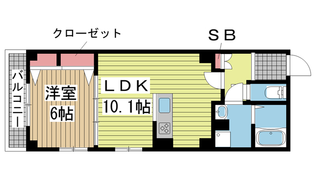 SDグランツ三川口 301|神戸市兵庫区三川口町(JR山陽本線兵庫駅)のマンション間取 SDグランツ三川口 301|神戸市兵庫区三川口町(JR山陽本線兵庫駅)のマンション間取