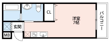 Giulia須磨浦Ⅰ 102|神戸市須磨区須磨浦通(JR山陽本線須磨駅)のアパート間取 Giulia須磨浦Ⅰ 102|神戸市須磨区須磨浦通(JR山陽本線須磨駅)のアパート間取