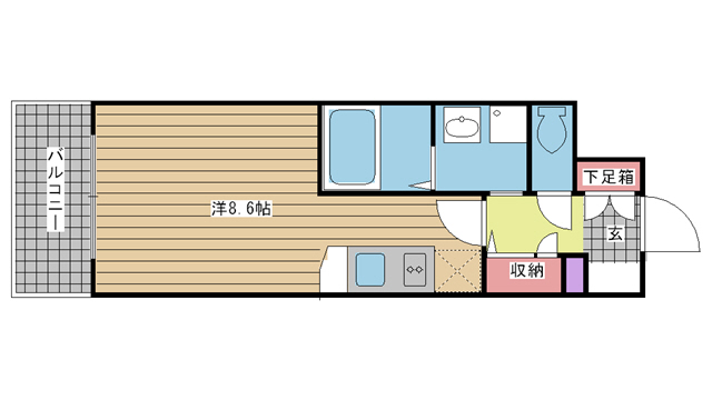エヴァステージ神戸六甲 604|神戸市灘区鹿ノ下通(阪神本線大石駅)のマンション間取 エヴァステージ神戸六甲 604|神戸市灘区鹿ノ下通(阪神本線大石駅)のマンション間取