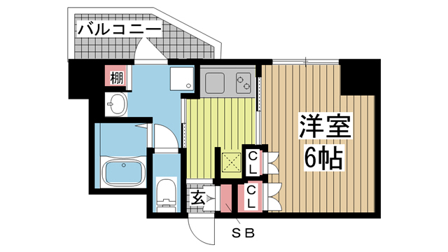 神戸元町Noah 202|神戸市中央区下山手通(JR東海道本線(近畿)元町駅)のマンション間取 神戸元町Noah 202|神戸市中央区下山手通(JR東海道本線(近畿)元町駅)のマンション間取
