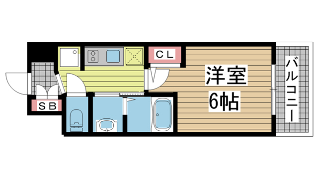 エステムコート三宮EASTⅣザ・フロント 602|神戸市中央区宮本通(阪急神戸線春日野道駅)のマンション間取 エステムコート三宮EASTⅣザ・フロント 602|神戸市中央区宮本通(阪急神戸線春日野道駅)のマンション間取