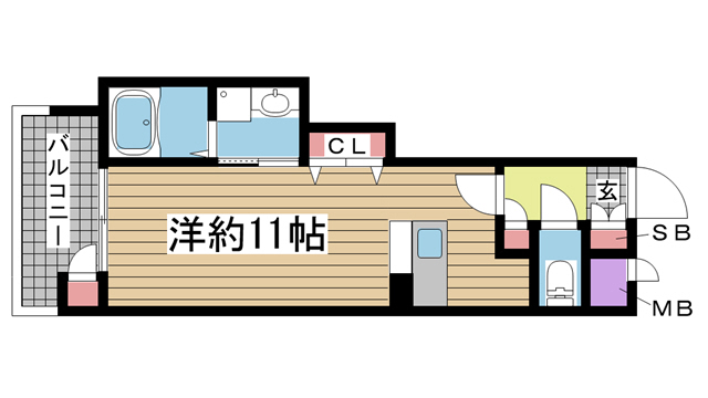 プレジール三ノ宮Ⅲ 807|神戸市中央区琴ノ緒町(JR東海道本線(近畿)三ノ宮駅)のマンション間取 プレジール三ノ宮Ⅲ 807|神戸市中央区琴ノ緒町(JR東海道本線(近畿)三ノ宮駅)のマンション間取