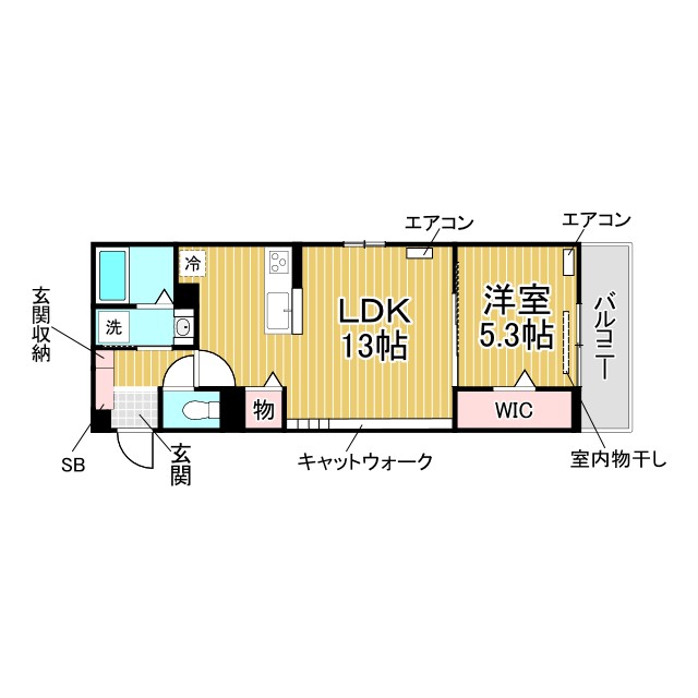 Euphoria籠池通 103|神戸市中央区籠池通(阪急神戸線王子公園駅)のアパート間取 Euphoria籠池通 103|神戸市中央区籠池通(阪急神戸線王子公園駅)のアパート間取
