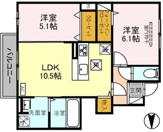 コンフォール赤坂 103|神戸市灘区赤坂通(阪急神戸線王子公園駅)のアパート間取 コンフォール赤坂 103|神戸市灘区赤坂通(阪急神戸線王子公園駅)のアパート間取