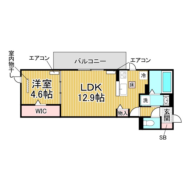LaMaison大池町 103|神戸市須磨区大池町(JR山陽本線鷹取駅)のアパート間取 LaMaison大池町 103|神戸市須磨区大池町(JR山陽本線鷹取駅)のアパート間取