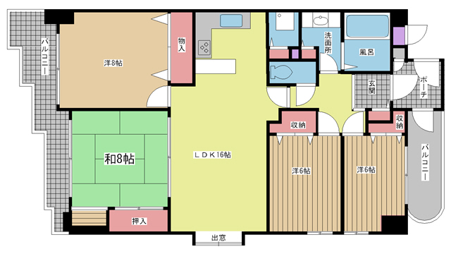 ライオンズマンション灘南 806|神戸市灘区岩屋北町(JR東海道本線(近畿)灘駅)のマンション間取 ライオンズマンション灘南 806|神戸市灘区岩屋北町(JR東海道本線(近畿)灘駅)のマンション間取