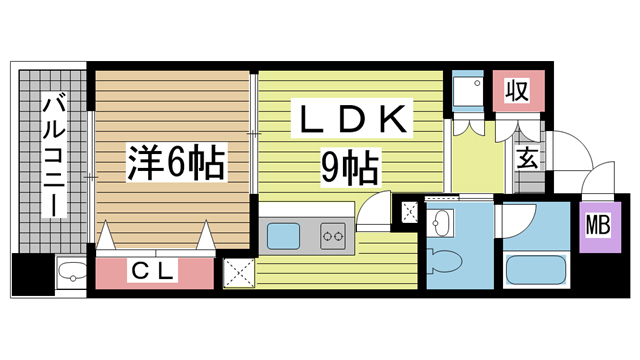カトルセゾン 804|神戸市中央区二宮町(JR東海道本線(近畿)三ノ宮駅)のマンション間取 カトルセゾン 804|神戸市中央区二宮町(JR東海道本線(近畿)三ノ宮駅)のマンション間取