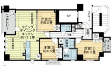 ワコーレフェリズ西岡本 204|神戸市東灘区西岡本(JR東海道本線(近畿)摂津本山駅)のマンション間取 ワコーレフェリズ西岡本 204|神戸市東灘区西岡本(JR東海道本線(近畿)摂津本山駅)のマンション間取