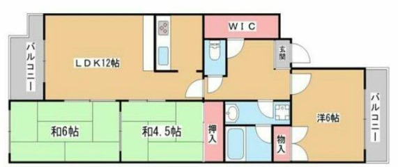 パルピアマンション 501|神戸市西区池上(神戸市営地下鉄線伊川谷駅)のマンション間取 パルピアマンション 501|神戸市西区池上(神戸市営地下鉄線伊川谷駅)のマンション間取