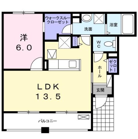 ル・リアン 102|尼崎市富松町(阪急神戸線武庫之荘駅)のアパート間取 ル・リアン 102|尼崎市富松町(阪急神戸線武庫之荘駅)のアパート間取