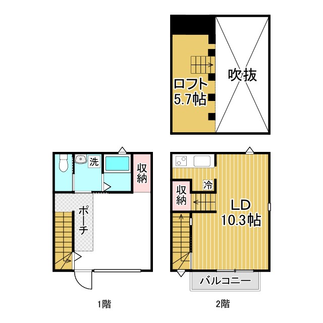 パロスGT塩屋 1|神戸市垂水区塩屋町(JR山陽本線塩屋駅)のアパート間取 パロスGT塩屋 1|神戸市垂水区塩屋町(JR山陽本線塩屋駅)のアパート間取