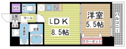 プレジオ神戸WEST 705|神戸市兵庫区三川口町(JR山陽本線兵庫駅)のマンション間取 プレジオ神戸WEST 705|神戸市兵庫区三川口町(JR山陽本線兵庫駅)のマンション間取
