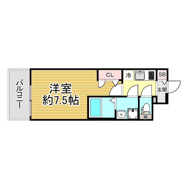 レジュールアッシュ神戸湊川公園 606|神戸市兵庫区東山町(神戸電鉄有馬線湊川駅)のマンション間取 レジュールアッシュ神戸湊川公園 606|神戸市兵庫区東山町(神戸電鉄有馬線湊川駅)のマンション間取