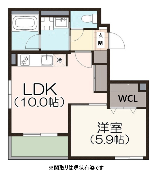 アークメゾン王子公園 304|神戸市灘区大内通(JR東海道本線(近畿)摩耶駅)のマンション間取 アークメゾン王子公園 304|神戸市灘区大内通(JR東海道本線(近畿)摩耶駅)のマンション間取
