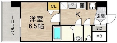 ArtizA王子公園D.C. 506|神戸市灘区水道筋(JR東海道本線(近畿)摩耶駅)のマンション間取 ArtizA王子公園D.C. 506|神戸市灘区水道筋(JR東海道本線(近畿)摩耶駅)のマンション間取