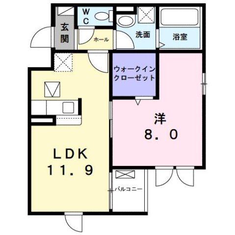 ガーデニアK 101|尼崎市東難波町(阪神本線尼崎駅)のアパート間取 ガーデニアK 101|尼崎市東難波町(阪神本線尼崎駅)のアパート間取