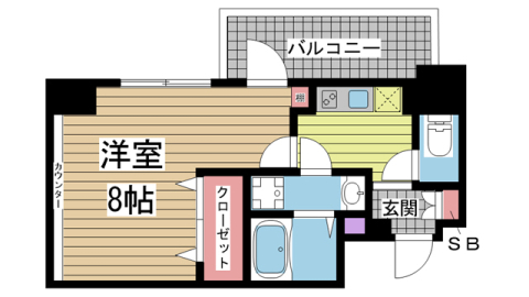 レジデンス三宮ライン 901|神戸市中央区生田町(神戸市営地下鉄線新神戸駅)のマンション間取 レジデンス三宮ライン 901|神戸市中央区生田町(神戸市営地下鉄線新神戸駅)のマンション間取