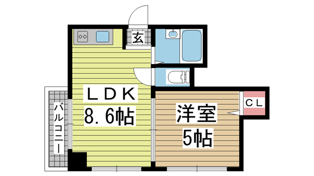 サンビルダー三宮東 202|神戸市中央区国香通(JR東海道本線(近畿)三ノ宮駅)のマンション間取 サンビルダー三宮東 202|神戸市中央区国香通(JR東海道本線(近畿)三ノ宮駅)のマンション間取