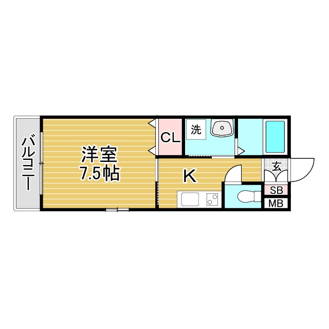 コーム須磨 103|神戸市須磨区一ノ谷町(山陽電鉄線須磨浦公園駅)のアパート間取 コーム須磨 103|神戸市須磨区一ノ谷町(山陽電鉄線須磨浦公園駅)のアパート間取