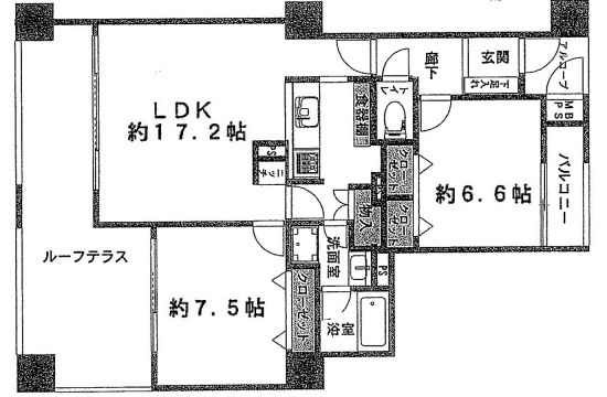 ブルックス神戸 106|神戸市中央区中尾町(神戸市営地下鉄線新神戸駅)のマンション間取 ブルックス神戸 106|神戸市中央区中尾町(神戸市営地下鉄線新神戸駅)のマンション間取