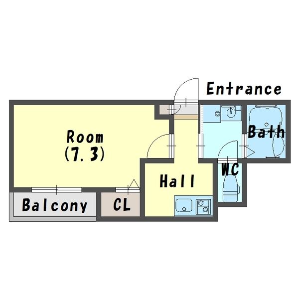 ARPEGGIO東須磨 202|神戸市須磨区東町(山陽電鉄線東須磨駅)のアパート間取 ARPEGGIO東須磨 202|神戸市須磨区東町(山陽電鉄線東須磨駅)のアパート間取