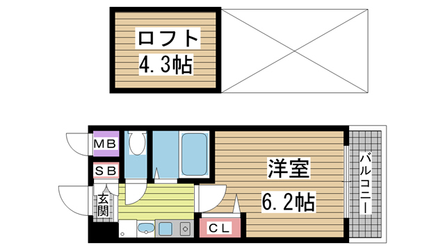 エステムコート三宮EASTポルトマーレ 404|神戸市中央区脇浜町(JR東海道本線(近畿)三ノ宮駅)のマンション間取 エステムコート三宮EASTポルトマーレ 404|神戸市中央区脇浜町(JR東海道本線(近畿)三ノ宮駅)のマンション間取