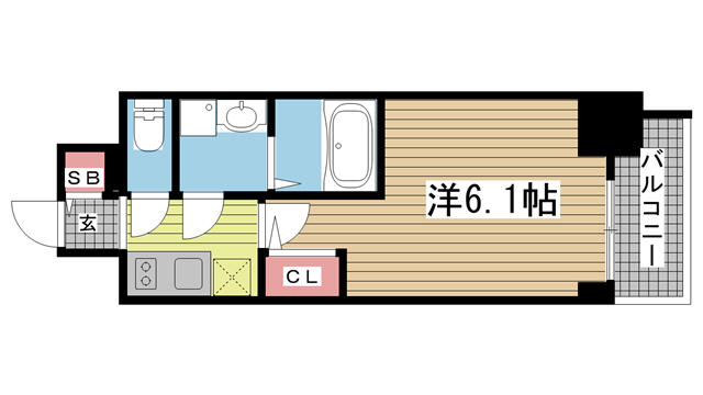 エスリードザ・ランドマーク神戸 209|神戸市兵庫区西多聞通(JR東海道本線(近畿)神戸駅)のマンション間取 エスリードザ・ランドマーク神戸 209|神戸市兵庫区西多聞通(JR東海道本線(近畿)神戸駅)のマンション間取