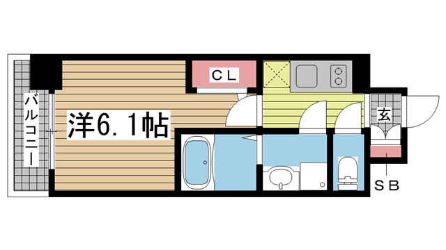 エスリード神戸兵庫駅マリーナスクエア 910|神戸市兵庫区駅南通(JR山陽本線兵庫駅)のマンション間取 エスリード神戸兵庫駅マリーナスクエア 910|神戸市兵庫区駅南通(JR山陽本線兵庫駅)のマンション間取
