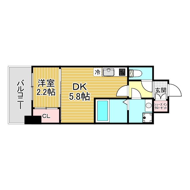 アドバンス神戸ラシュレ 307|神戸市兵庫区西多聞通(JR東海道本線(近畿)神戸駅)のマンション間取 アドバンス神戸ラシュレ 307|神戸市兵庫区西多聞通(JR東海道本線(近畿)神戸駅)のマンション間取
