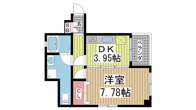 オープンセサミ元町通 701|神戸市中央区元町通(JR東海道本線(近畿)元町駅)のマンション間取 オープンセサミ元町通 701|神戸市中央区元町通(JR東海道本線(近畿)元町駅)のマンション間取