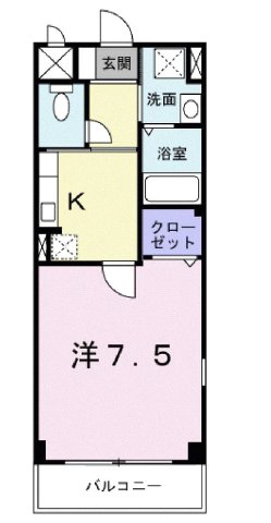 ポポラーレ 101|西宮市下大市東町(阪急今津線門戸厄神駅)のアパート間取 ポポラーレ 101|西宮市下大市東町(阪急今津線門戸厄神駅)のアパート間取