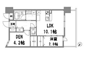 GENOVIA神戸新開地駅前 503|神戸市兵庫区大開通(神戸高速線新開地駅)のマンション間取 GENOVIA神戸新開地駅前 503|神戸市兵庫区大開通(神戸高速線新開地駅)のマンション間取